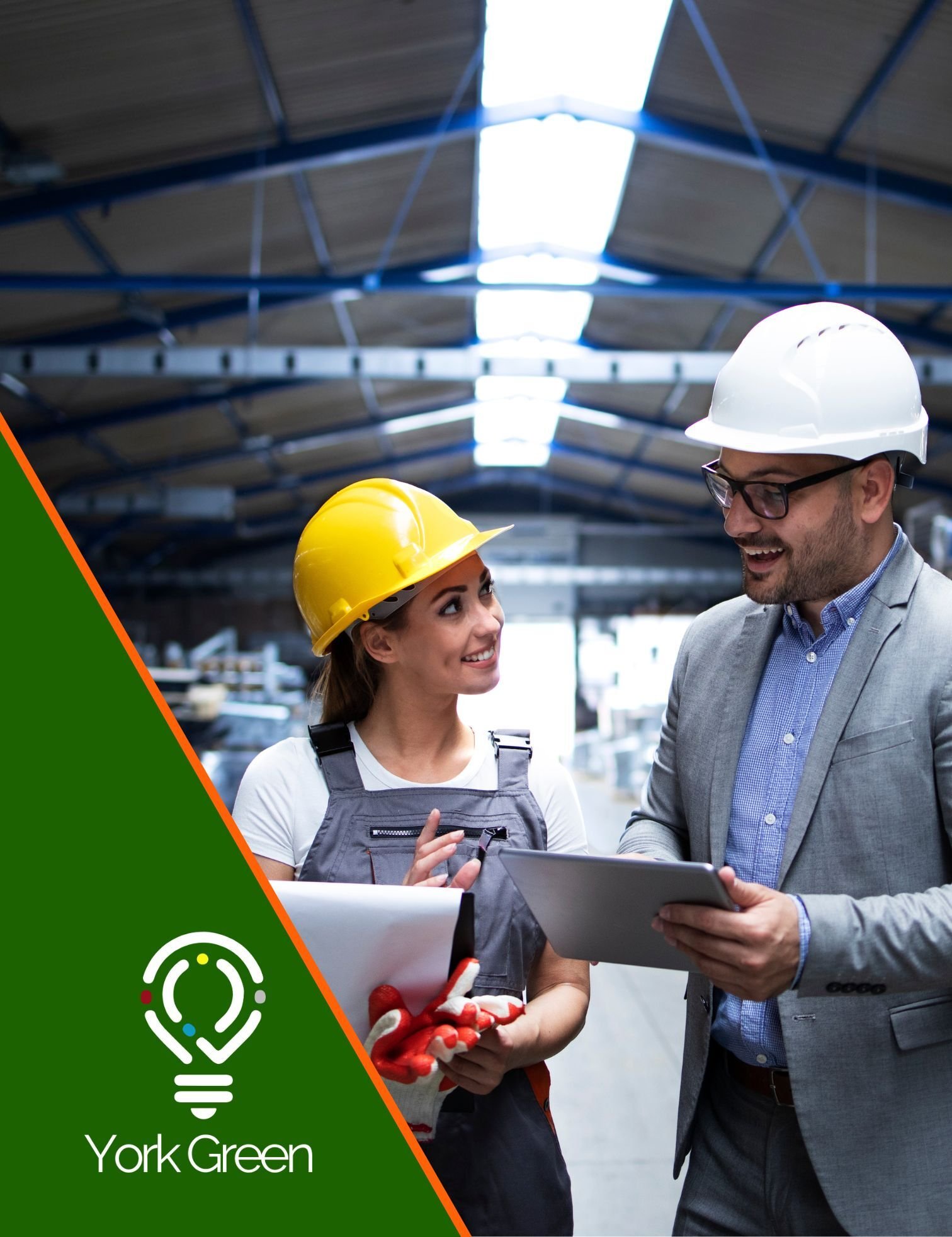 Consultant feeding back findings of health and safety assessment in post-assessment debrief