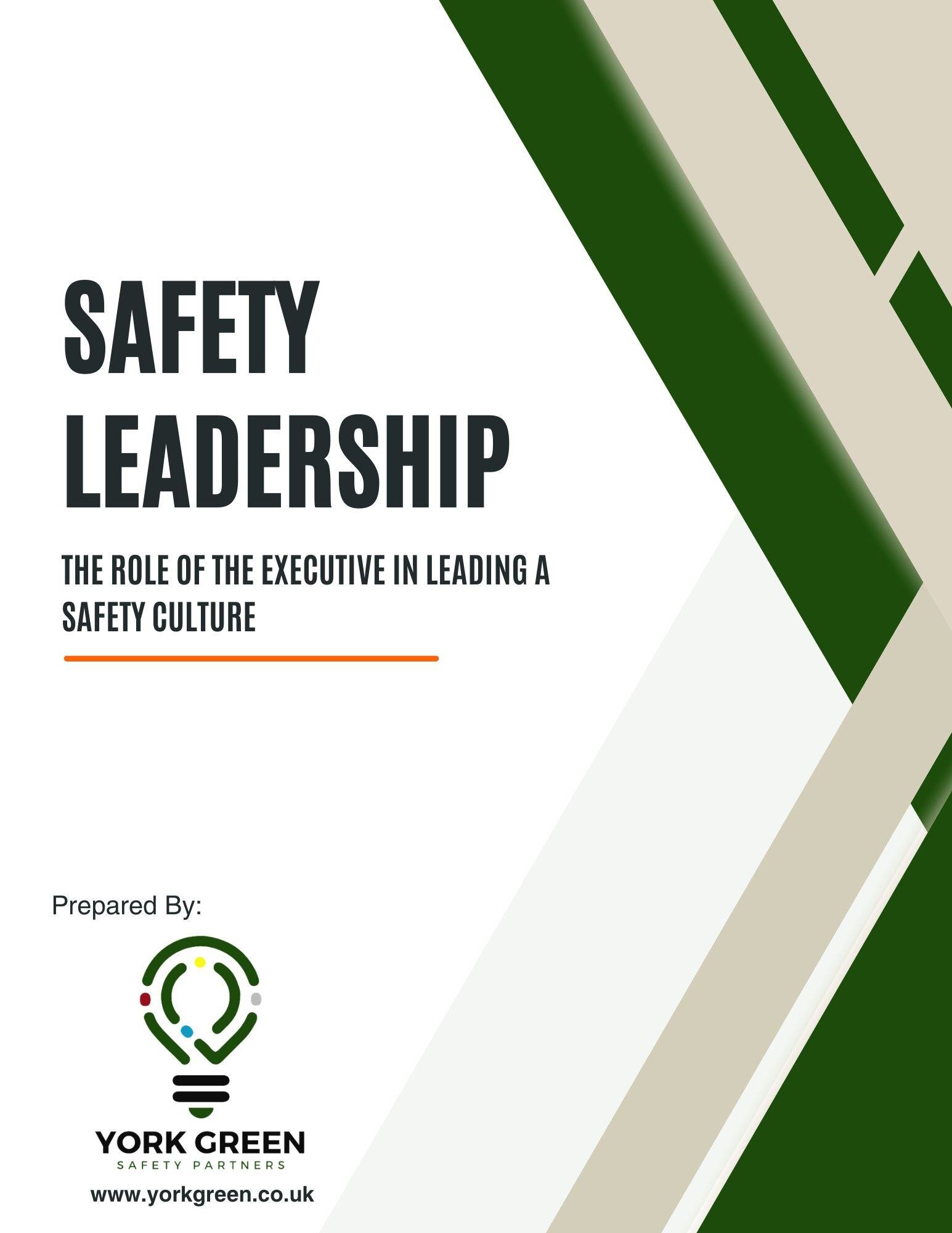 Safety Culture White Paper Cover Page